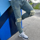 Biker jeans blue